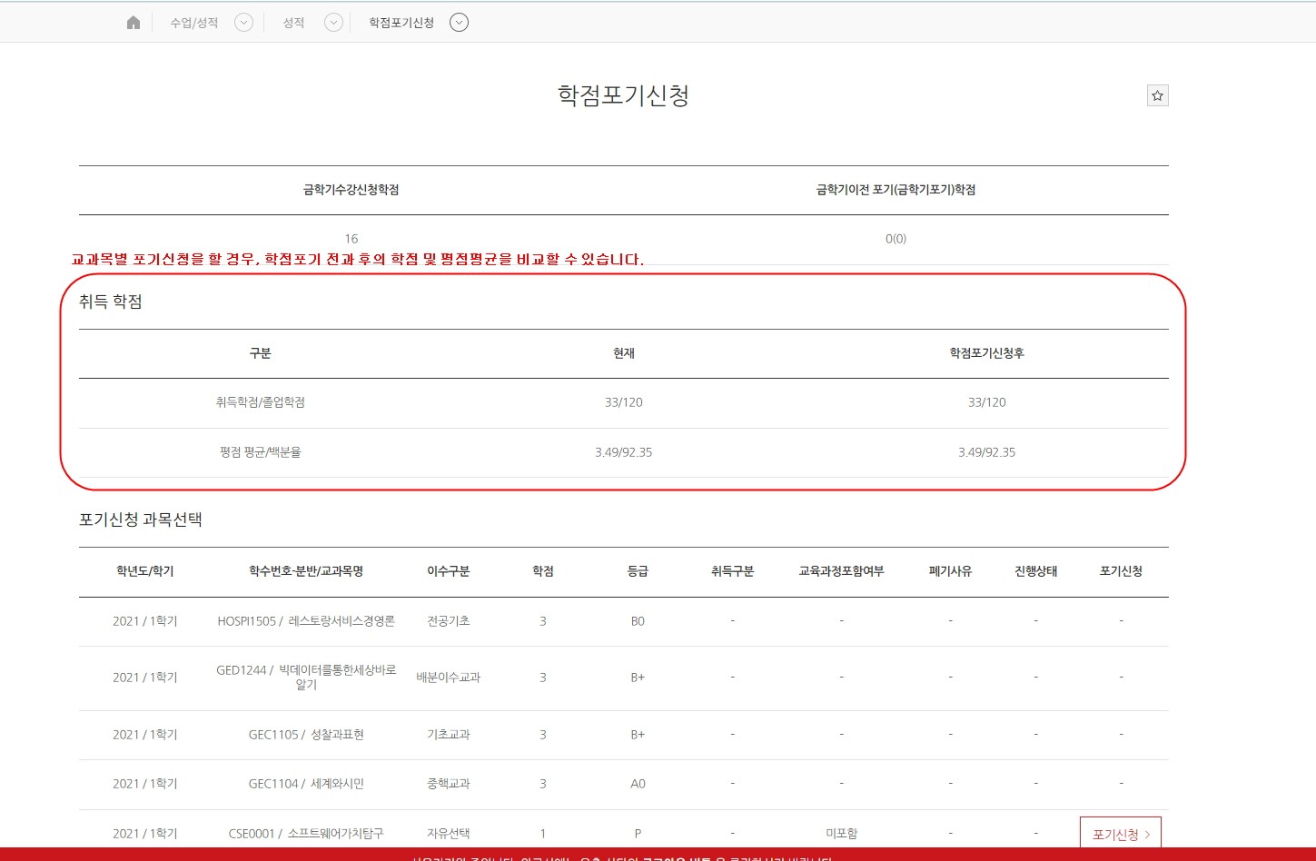 (붙임2) 학생포털_학점포기 전과 후 학점 및 평점 비교 현황.jpg