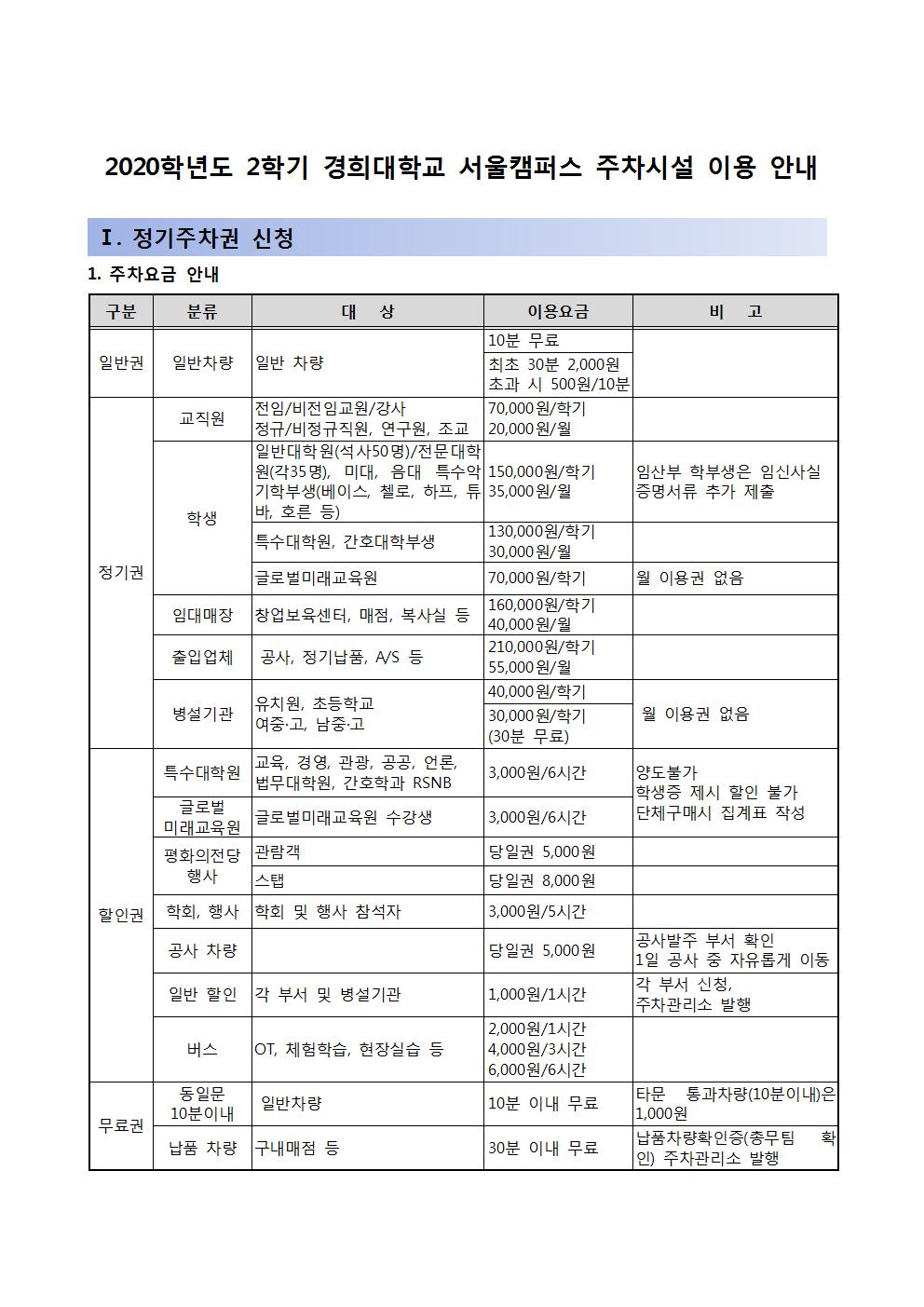 20200812 2020학년도 2학기 경희대학교 서울캠퍼스 주차시설 이용안내001.jpg