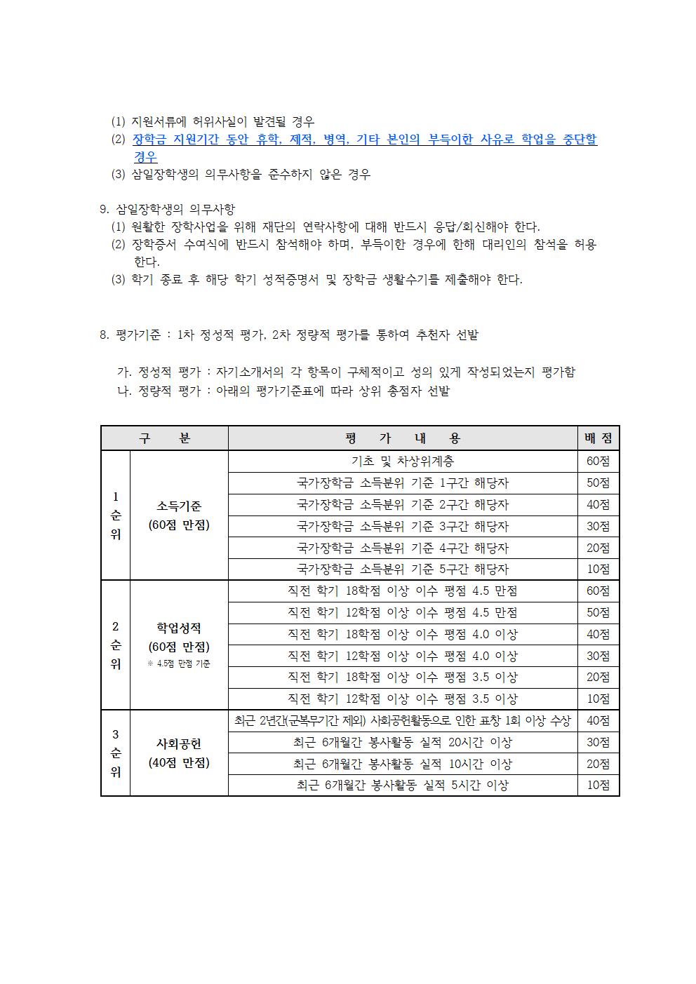 2021학년도 1학기 삼일장학회 장학생 추천자 선발 안내(업무연락용)003.jpg