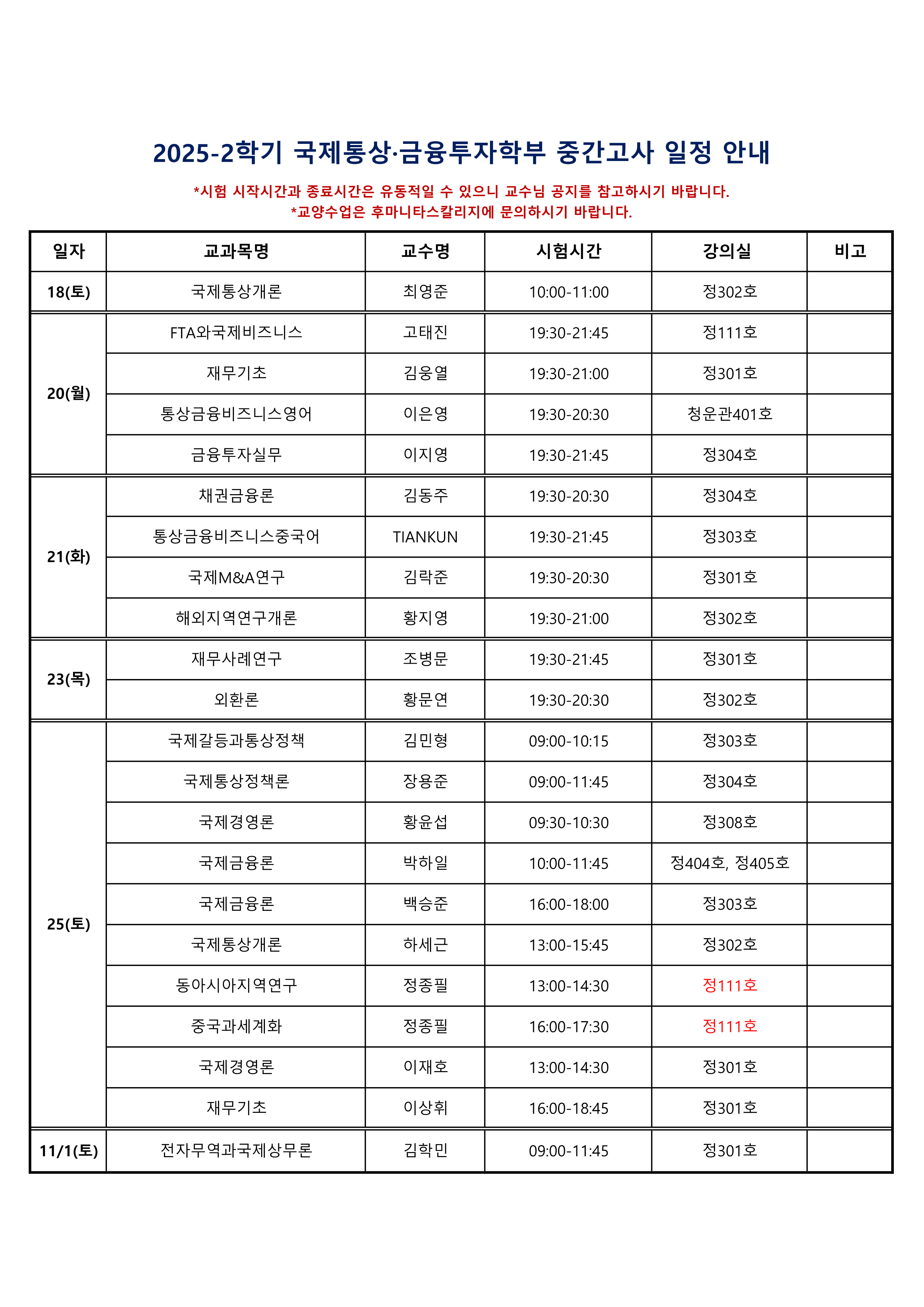 2025-2학기 중간시험 홈페이지 안내용(국통)-정종필교수님 강의실 변경_1.png